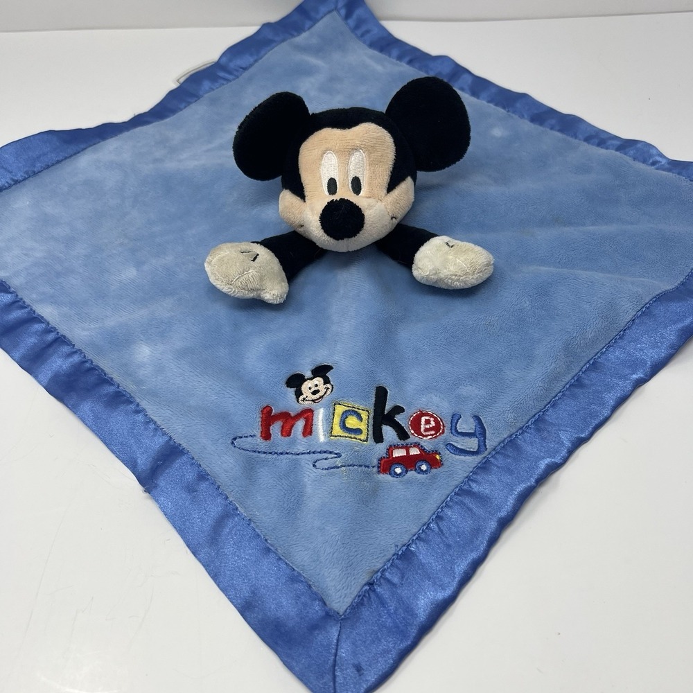 Disney Baby Mickey Mouse Lovey Blue Security Plush Soft Comfort‎ 14"